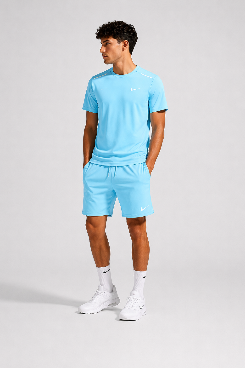 Ensemble Nike Dri-FIT Bleu Ciel